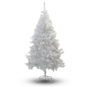 6' White PVC and Crystal Artificial Christmas Tree