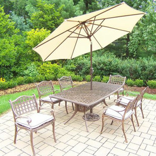 Go to store & view more images Thelma 7 Piece Dining Set with Cushions by Astoria Grand