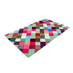 Danny Ivan Ubrik Pink/Blue Area Rug