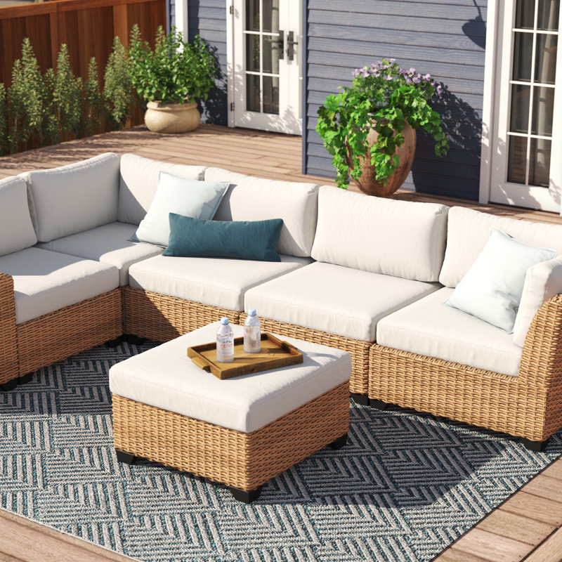wicker patio cushion sets