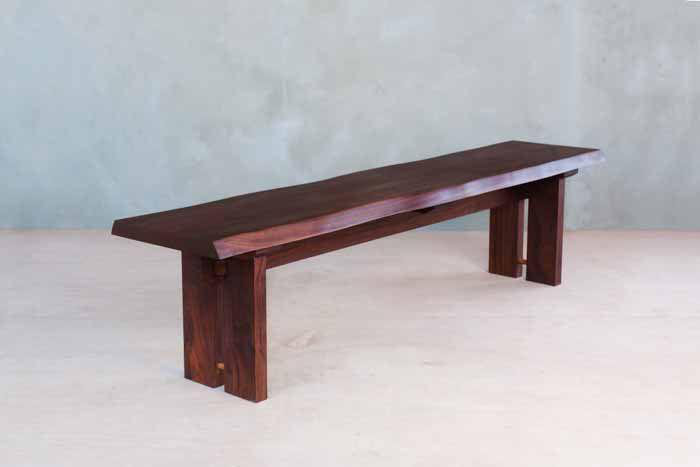 Masaya Co Live Edge Slab Wood Dining Bench Wayfair
