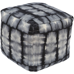 Giffin Tasteful Tie-Dye Pouf Ottoman I by Brayden Studio