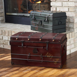 Vintage Steamer Trunk Wayfair 2 Piece Trunk Set