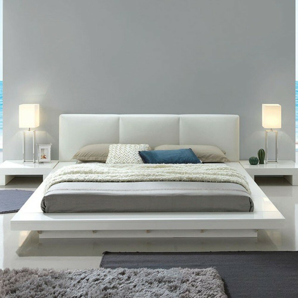 Orren Ellis Vegard Low Profile California King Upholstered Platform Bed Wayfair