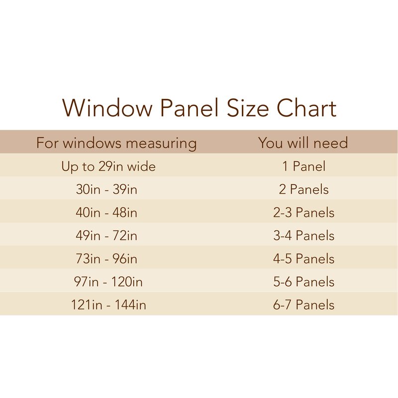 curtain panel sizes