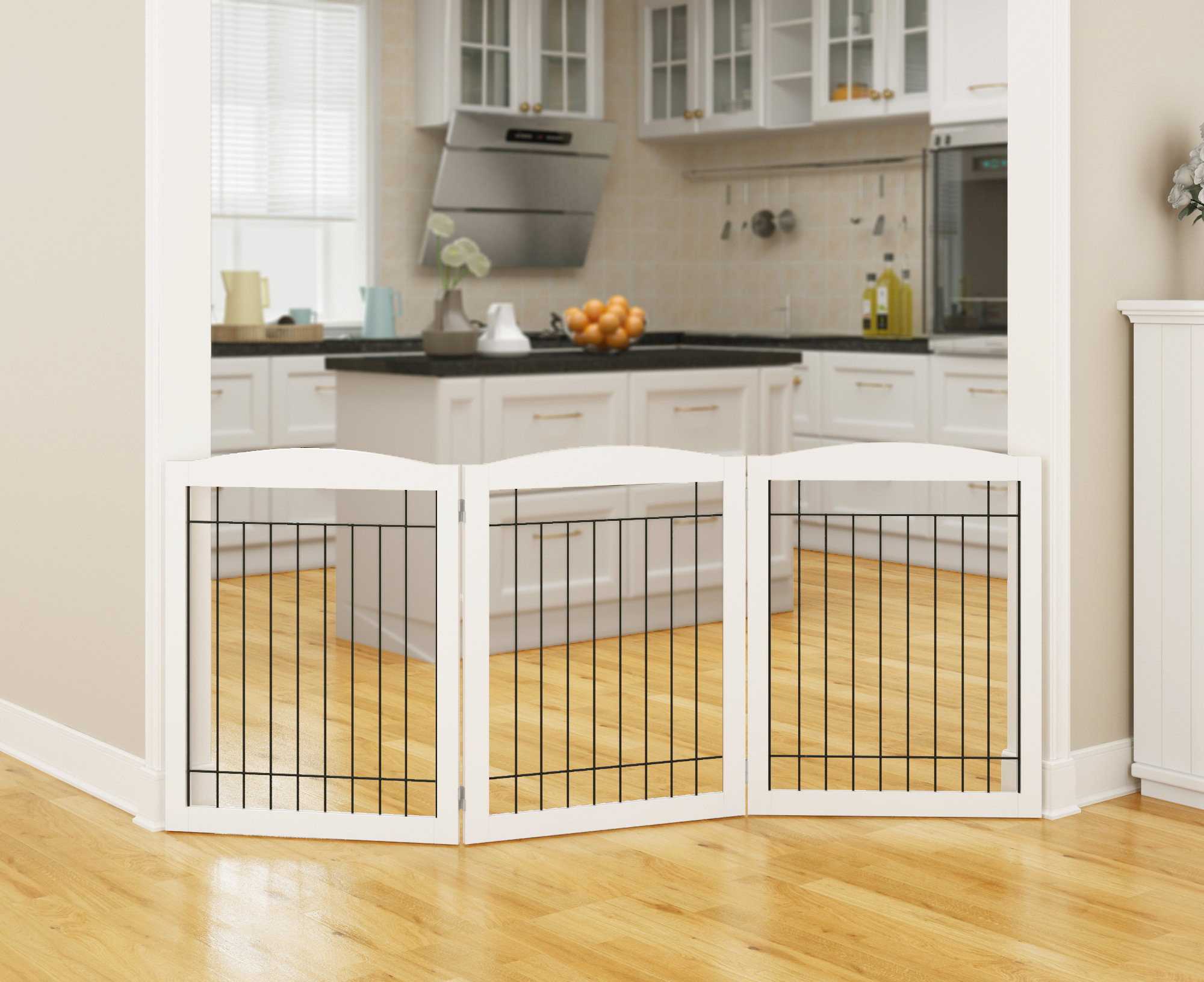 folding pet gates 3 panel