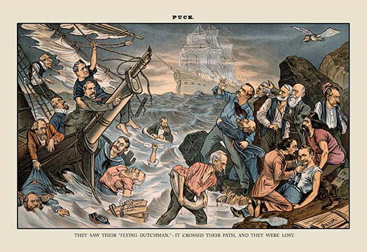 Buyenlarge Puck Magazine They Saw Their Flying Dutchman By