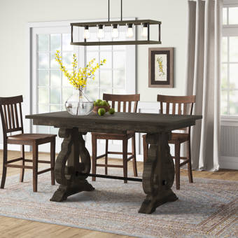 Fosston Solid Wood Dining Table Reviews Birch Lane