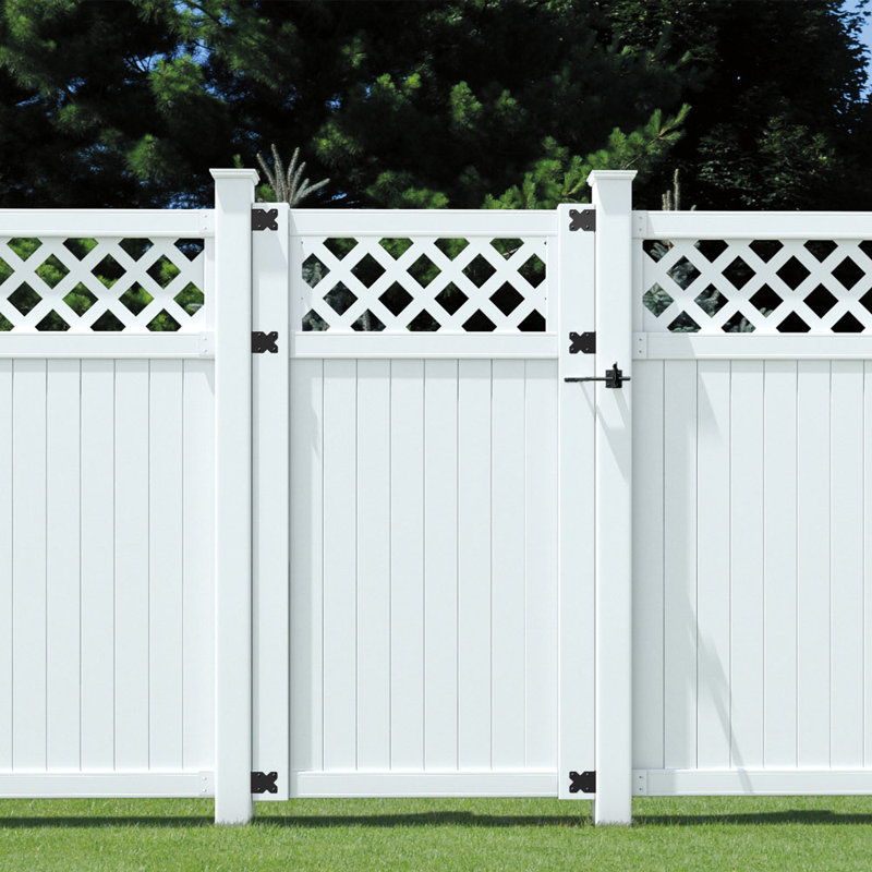 Outdoor Essentials 6 Ft H X 3 5 Ft W Olympia Fence Vinyl Gate Wayfair
