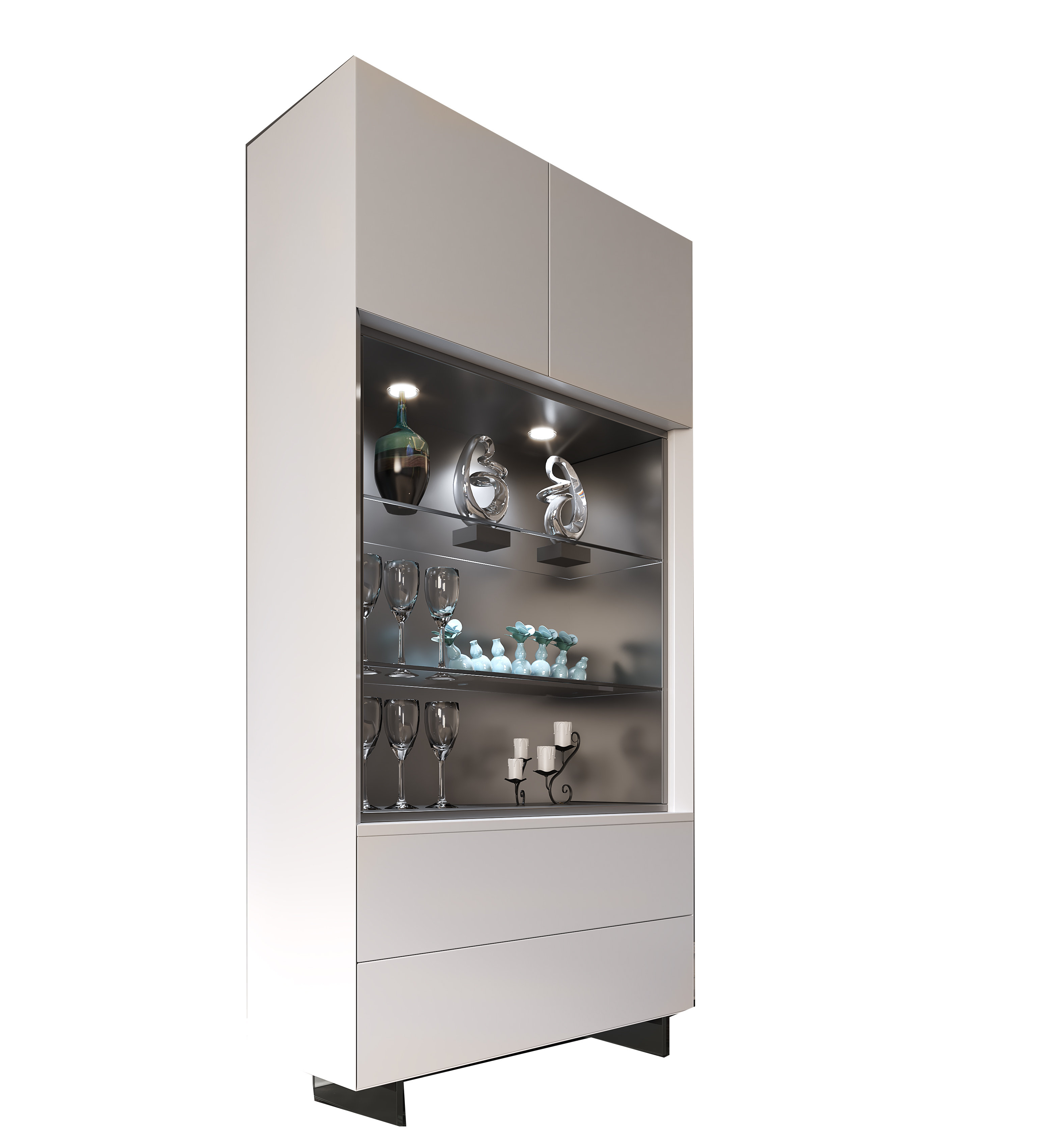 Hispania Home 47.2'' Wide China with Lighting Wayfair