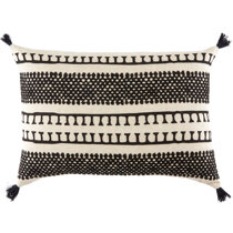 black lumbar throw pillows