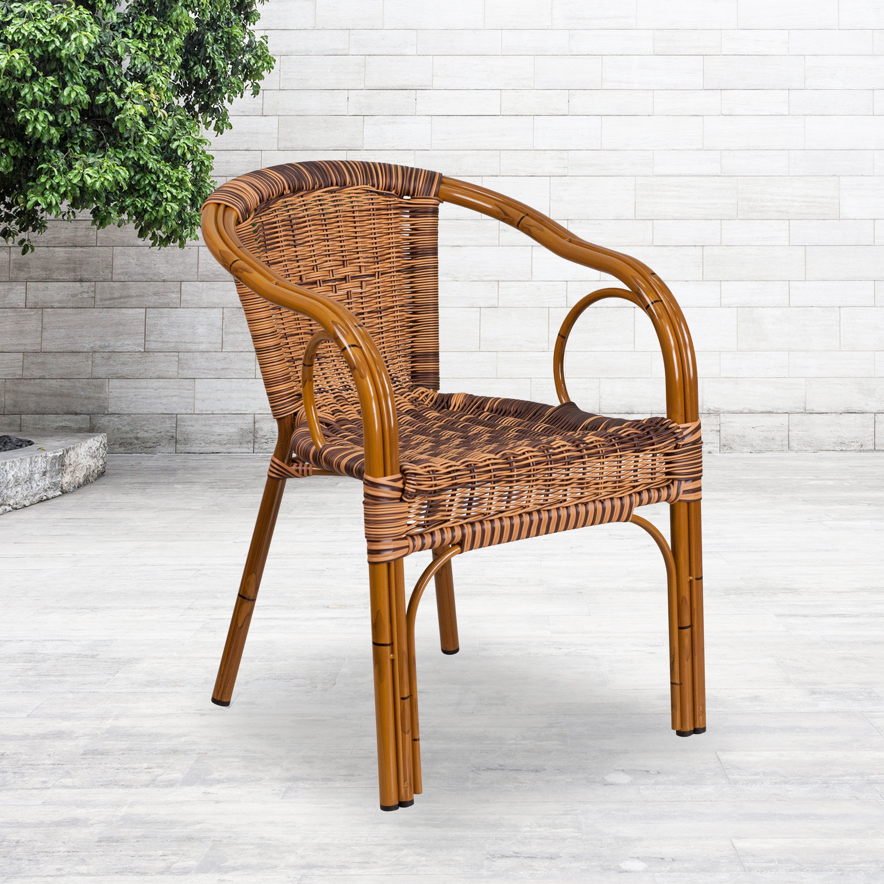 spruce hills wicker patio chair