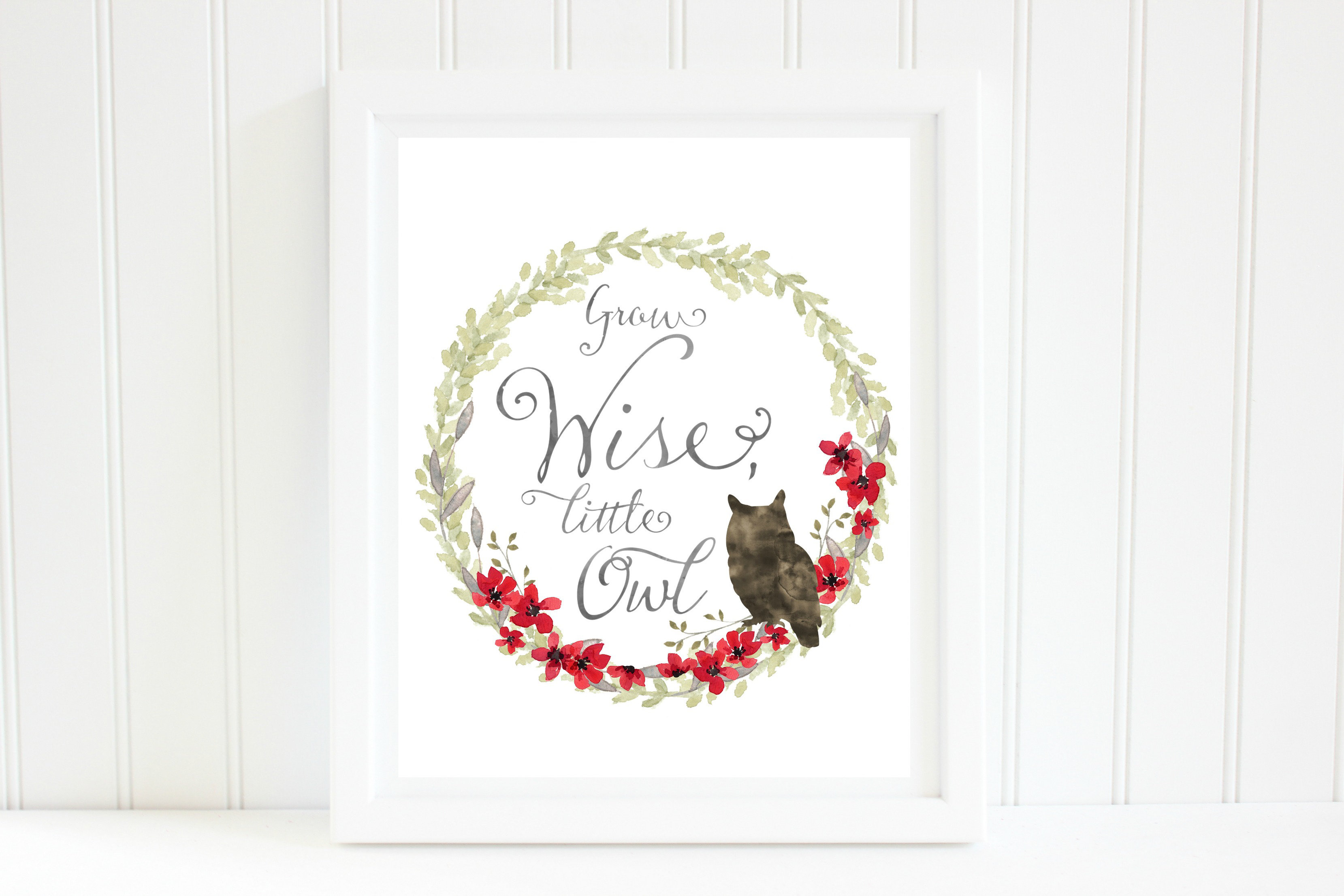 Love You A Latte Shop Grow Wise Little Owl Paper Print Wayfair