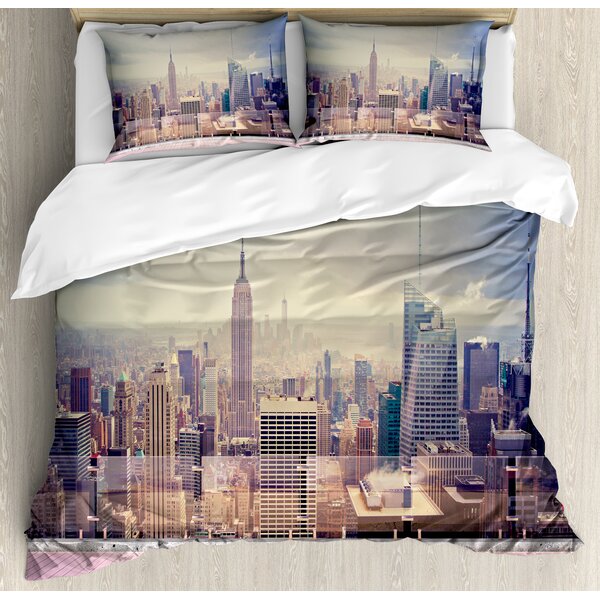 Unique Teen Manhattan Bedspread Dorm Bedding City Urban Decor New York Bedding Blanket Decorative Sunset in New York Comforter