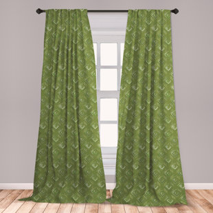 Curtains Olive Green And Brown Wayfair