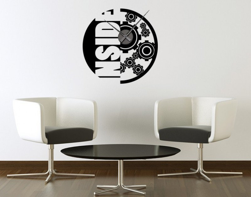 Style And Apply Inside Wall Clock Wall Decal Wayfair