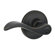 Schlage J40-Sev Seville Privacy Door Lever Set - Black