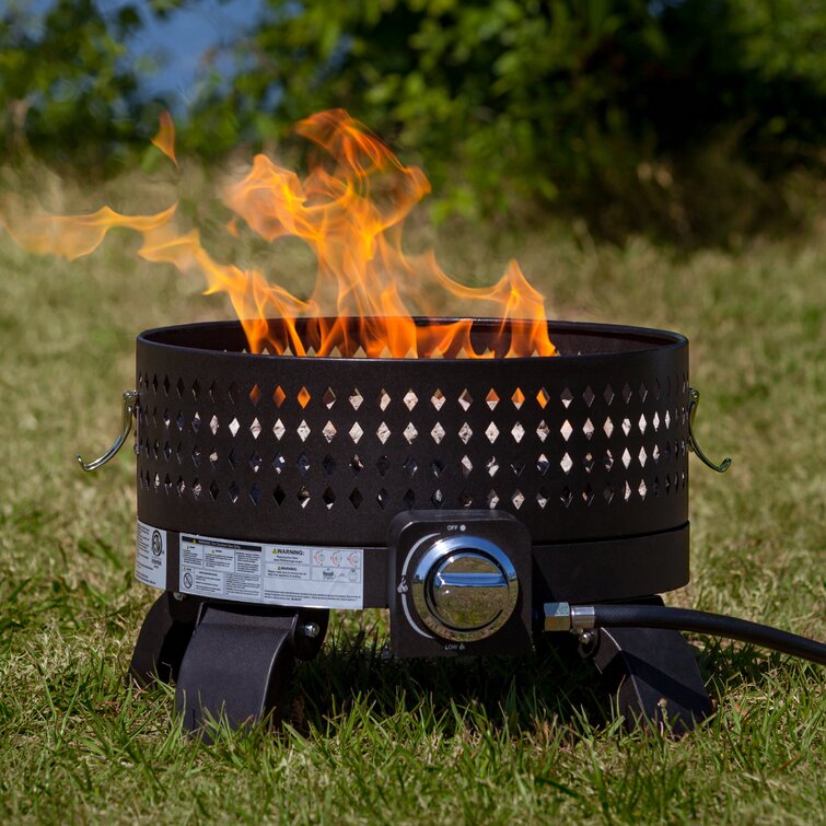 Ebern Designs Maverick Portable Steel Propane Fire Pit & Reviews | Wayfair