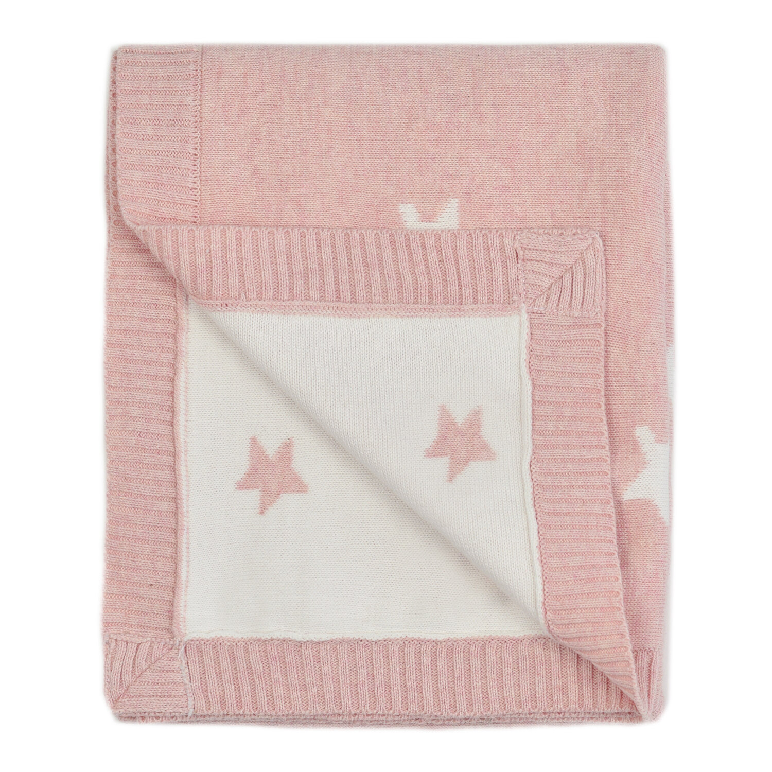 Harriet Bee Dillman Reversible Knitted Star Baby Blanket Reviews Wayfair