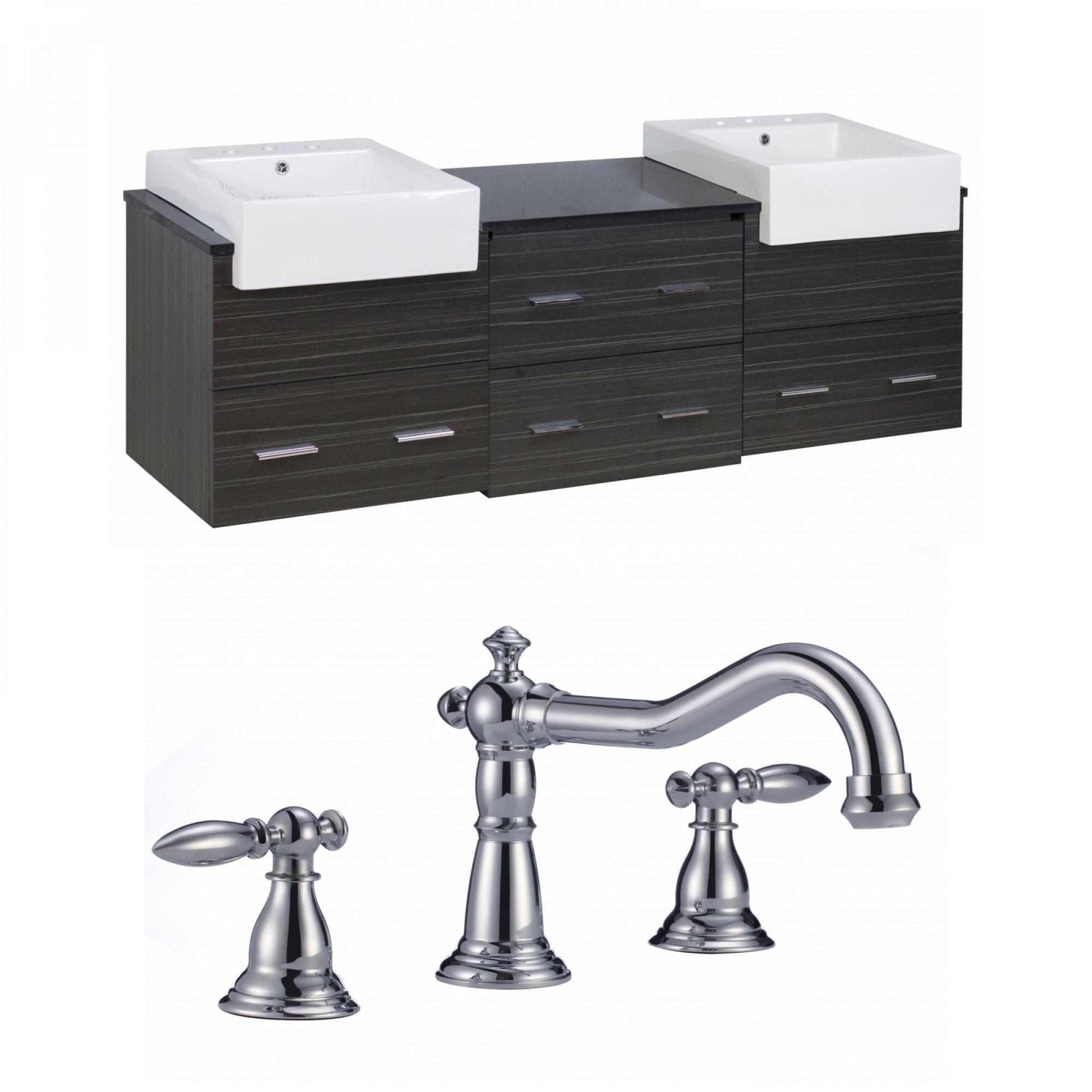 American Imaginations Xena Farmhouse 72 Double Bathroom Vanity Set Wayfair