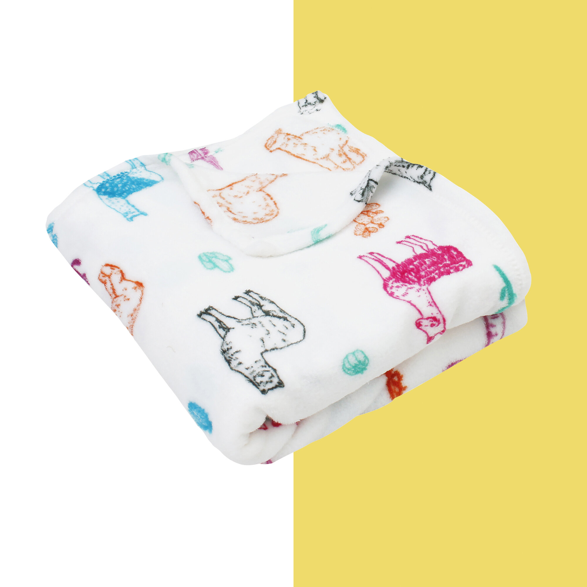 150×100cm AISSO Cute Llama Alpaca Prints Soft Warm Cozy Blanket Throw for Bed Couch Sofa Picnic Camping Beach 