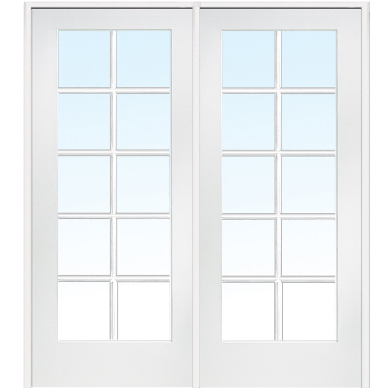 Verona Home Design Glass Primed French Doors Wayfair