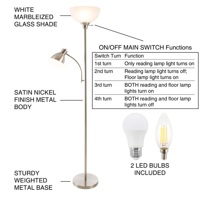 Ebern Designs Faltin 77 Torchiere Floor Lamp Reviews Wayfair Faltin 77 Torchiere Floor Lamp