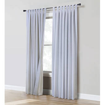 Rosdorf Park Dayanara Tile Trellis Embroidered Voile Geometric Sheer Rod Pocket Curtain Panels Wayfair