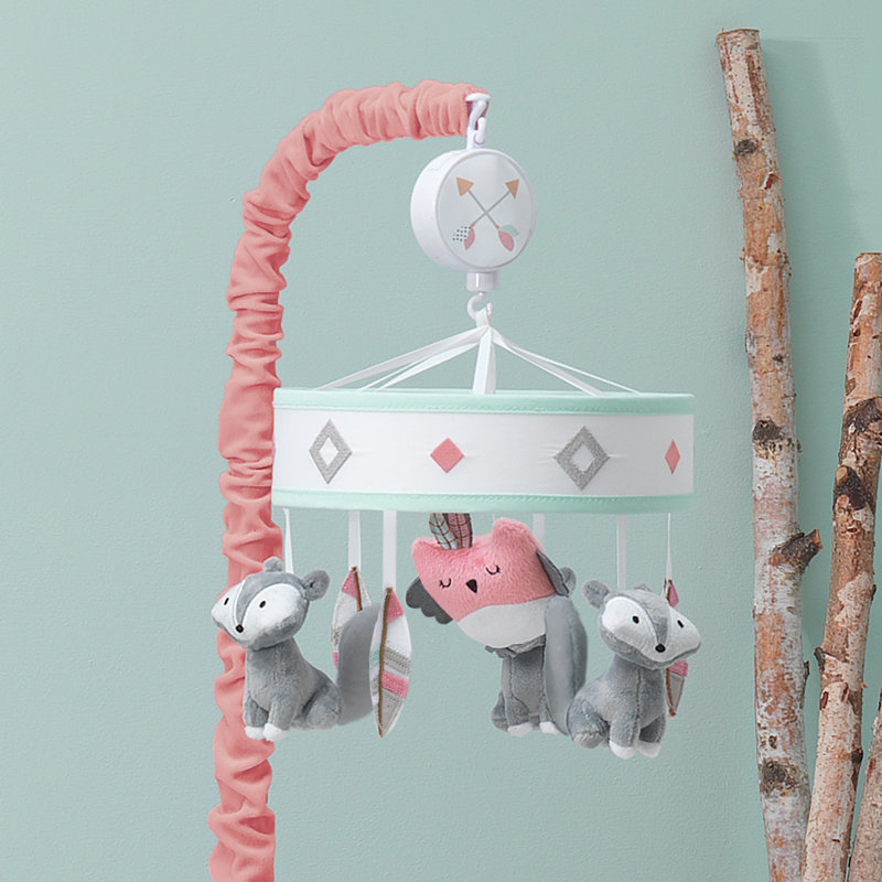 Lambs Ivy Little Spirit Southwest Fox And Owl Musical Baby Crib