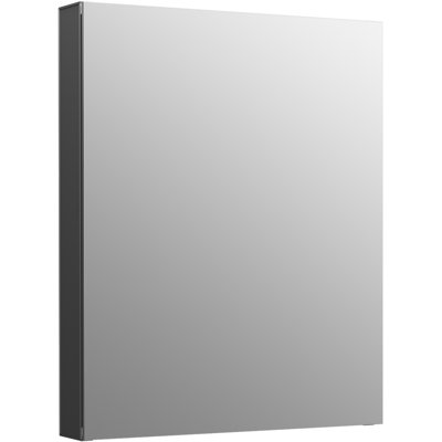 ( Glass damage ) Maxstow Surface Mount Frameless Medicine Cabinet with 3 Fixed Shelves