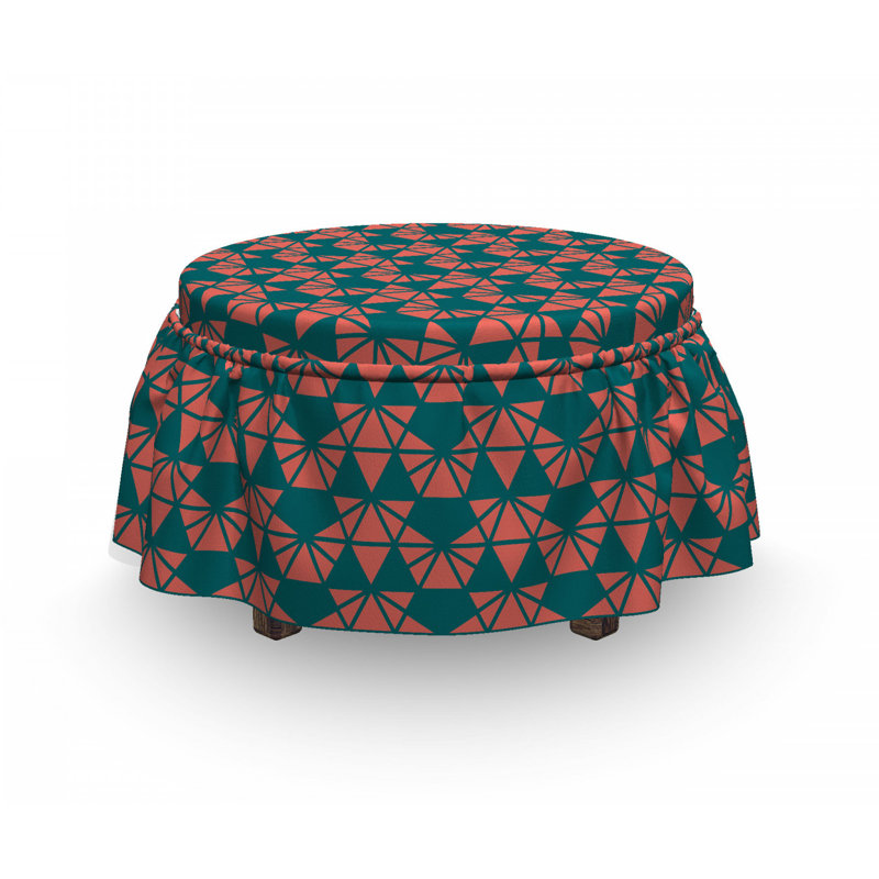 East Urban Home Box Cushion Ottoman Slipcover Wayfair