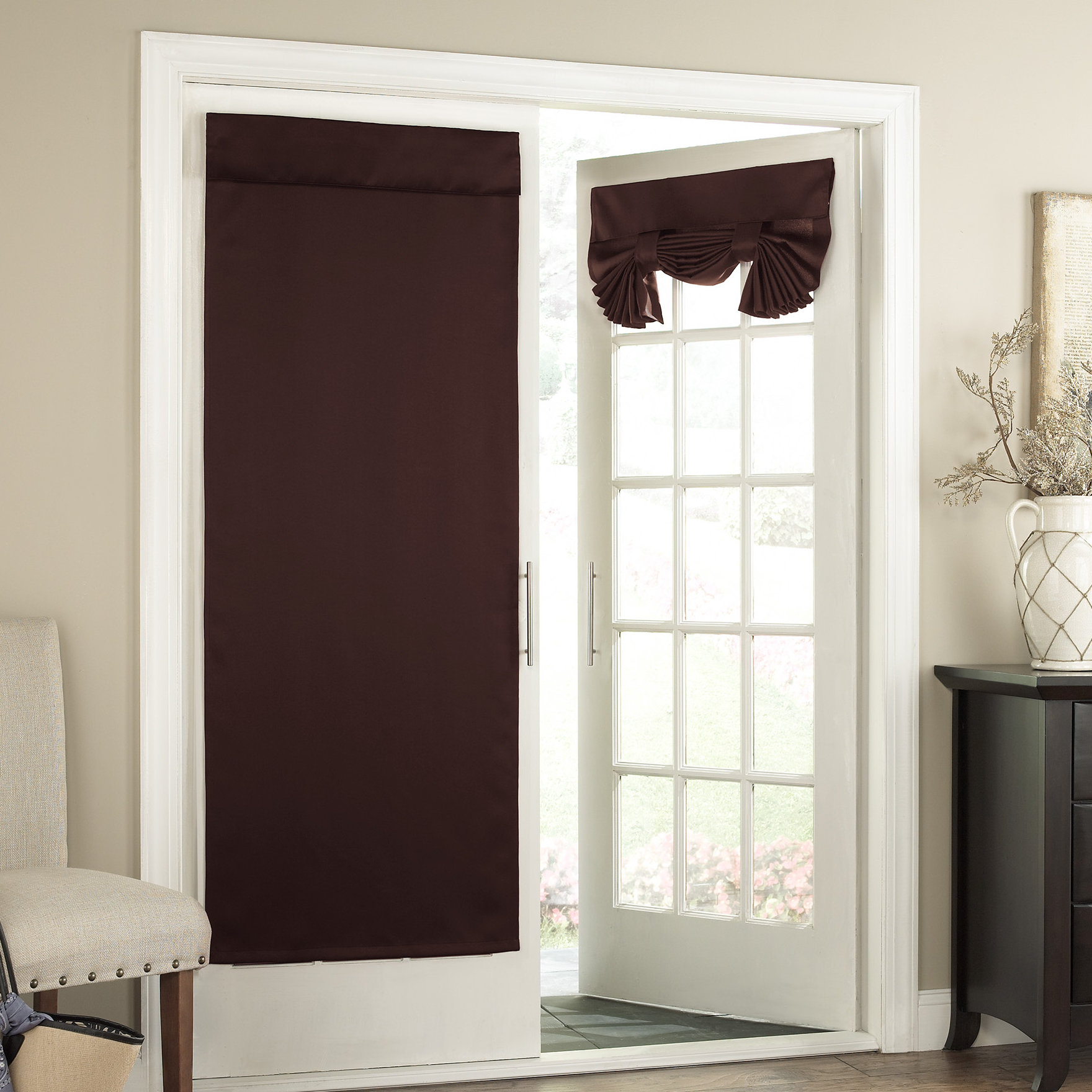 Charlton Home Cantor Solid Room Darkening Tab Top Window Door Panel Charlton Home Cantor Solid Room Darkening Tab Top Window Door Panel Reviews Wayfair