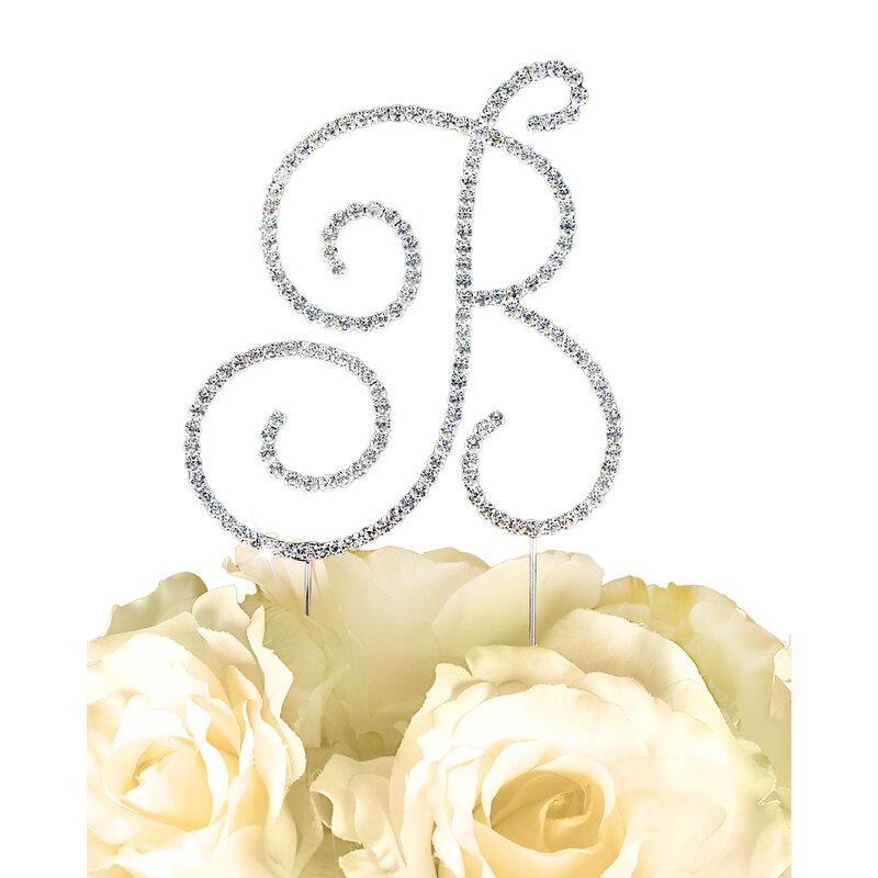 Le Prise Simply Elegant Letter Monogram Cake Topper Wayfair