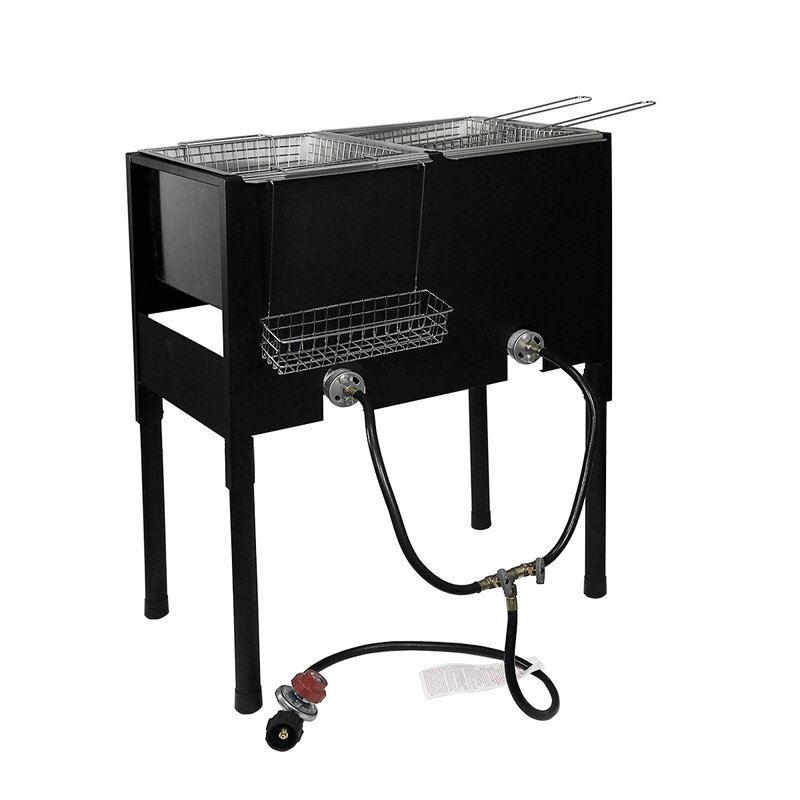 XtremepowerUS Standing 2-Burner Propane Deep Fryer & Reviews | Wayfair