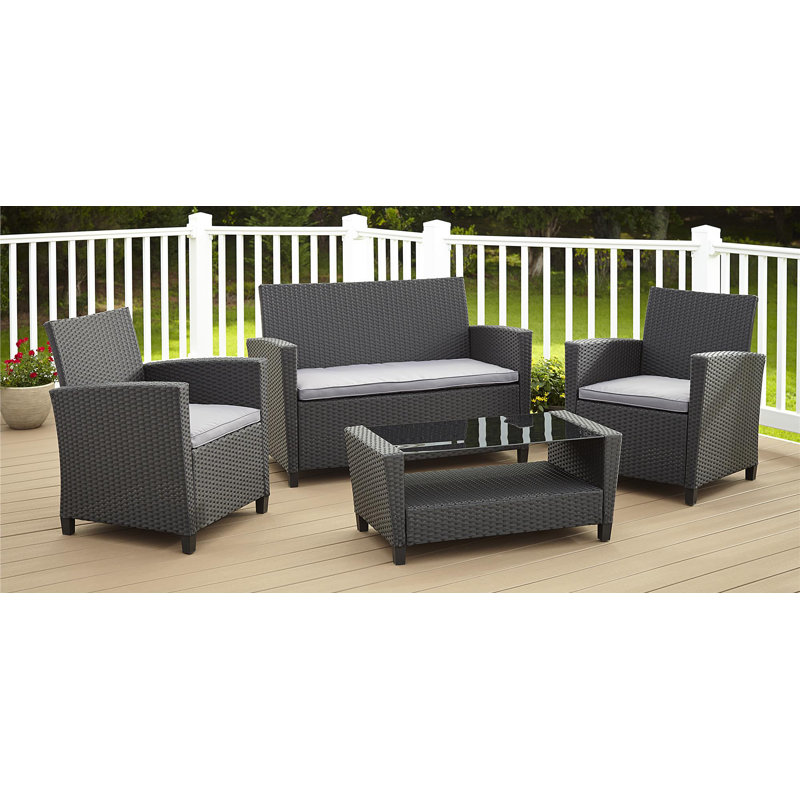 Wrought Studio Feltonville 4 Piece Rattan Sofa Seating Group With Wrought Studio Feltonville 4 Piece Rattan Sofa Seating Group With Cushions Reviews Wayfair