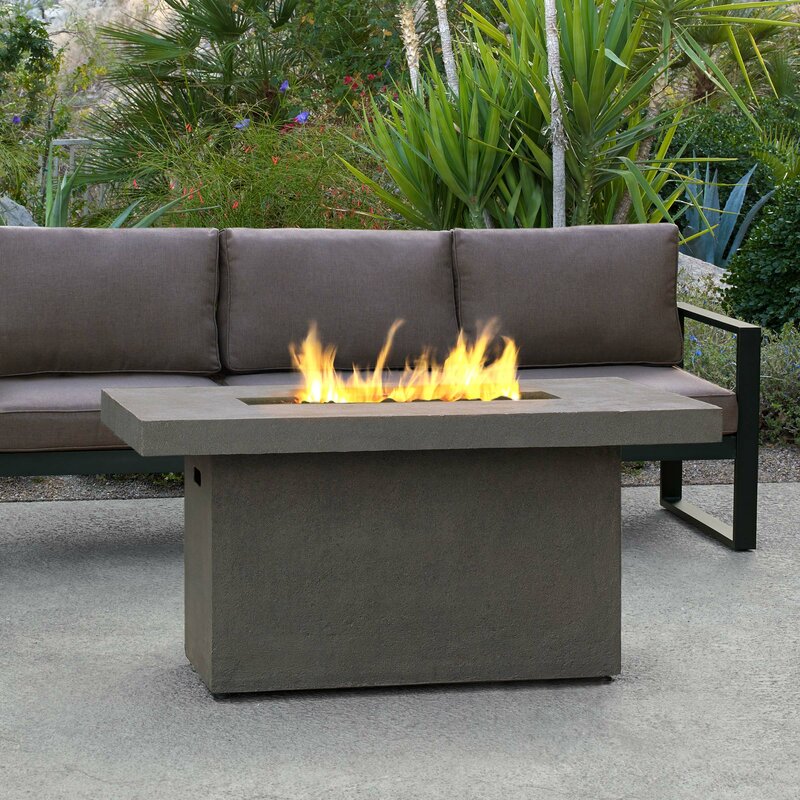 Real Flame Ventura Concrete Propane Gas Fire Pit Table Reviews