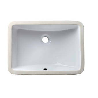 Allora Usa Vitreous China Rectangular Undermount Bathroom Sink With Overflow Wayfair