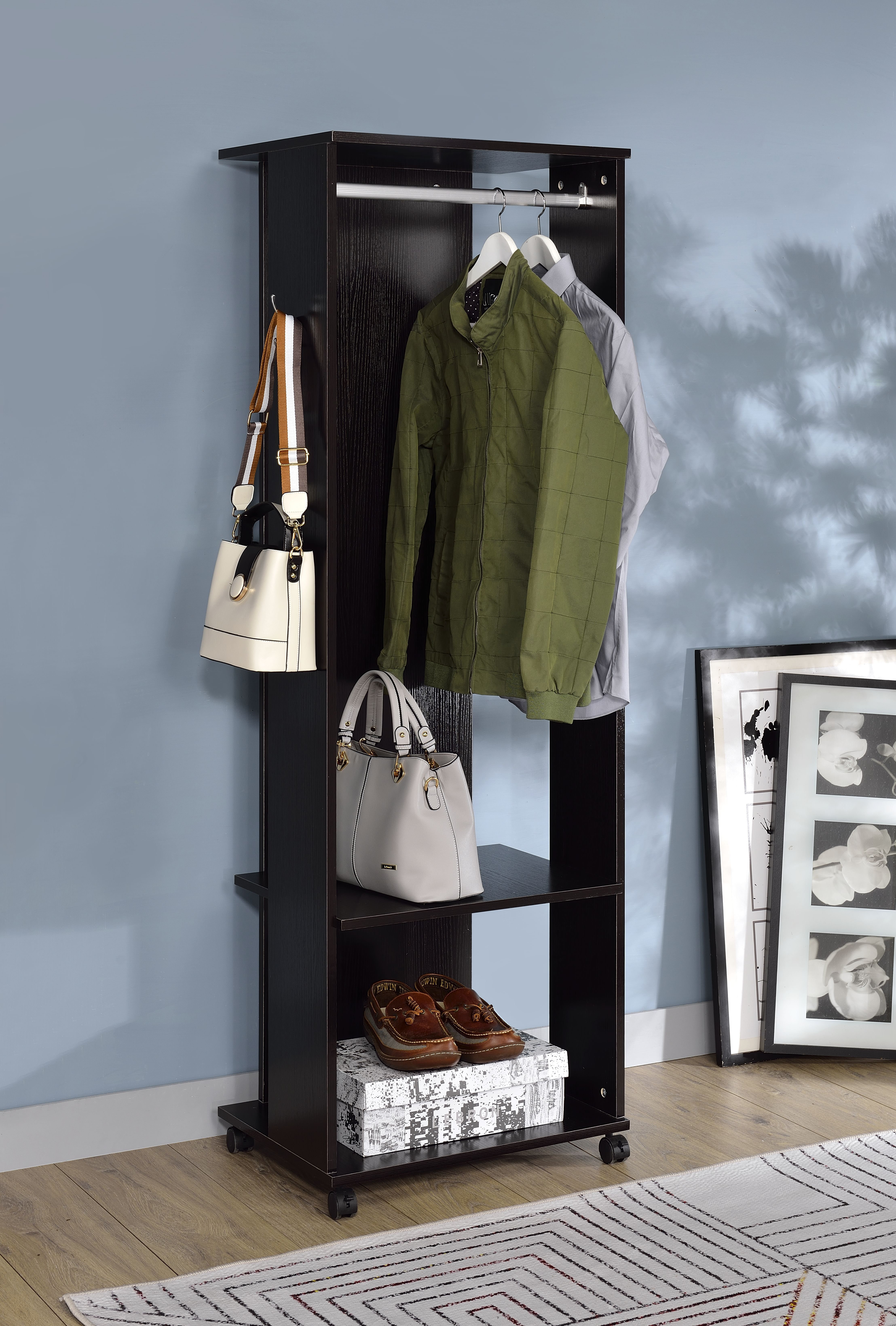 hall clothes rack on Latitude Run Gursharon Hall Tree With Shoe Storage Wayfair