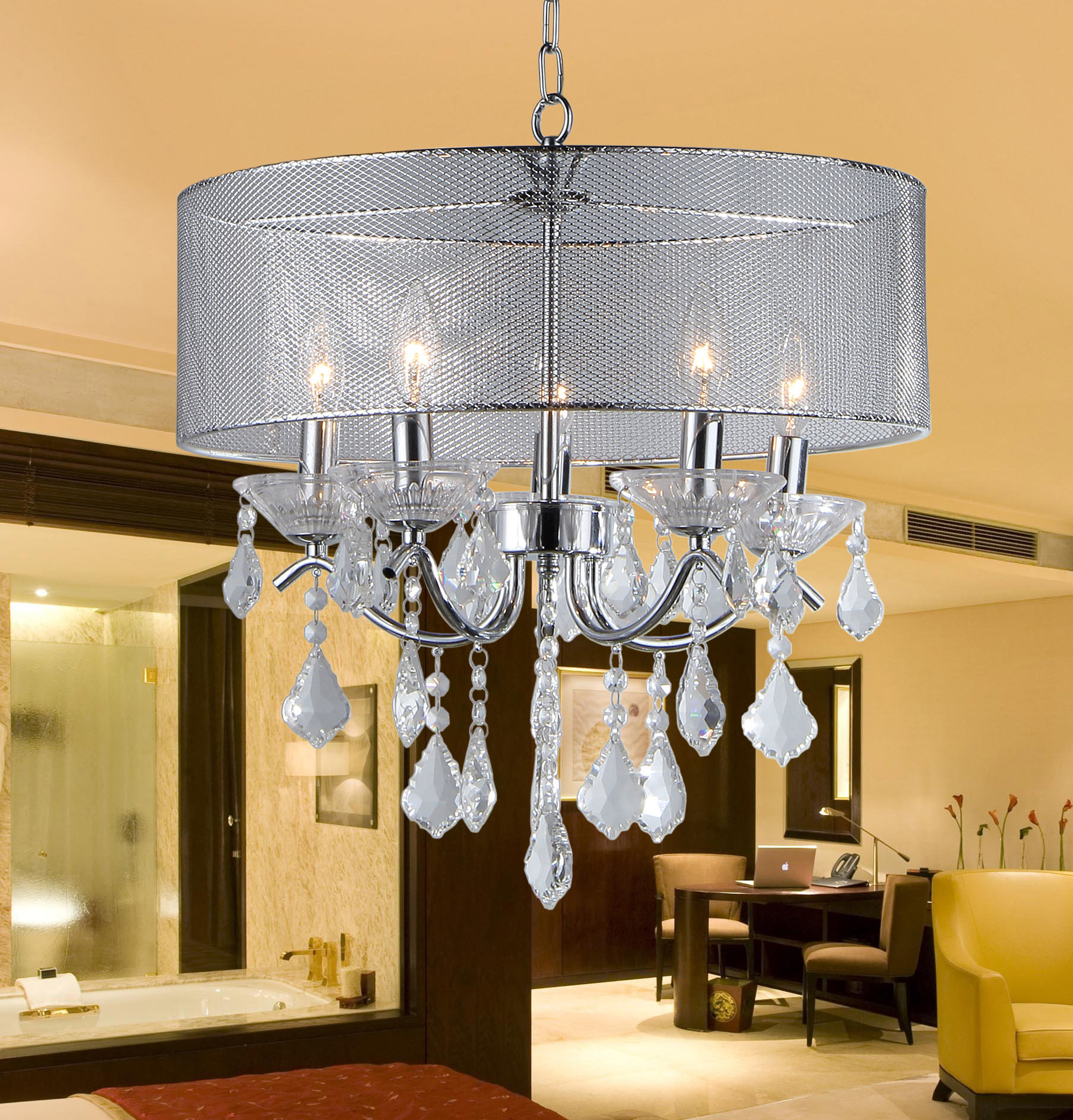 House Of Hampton Karole 5 Light Candle Style Drum Chandelier