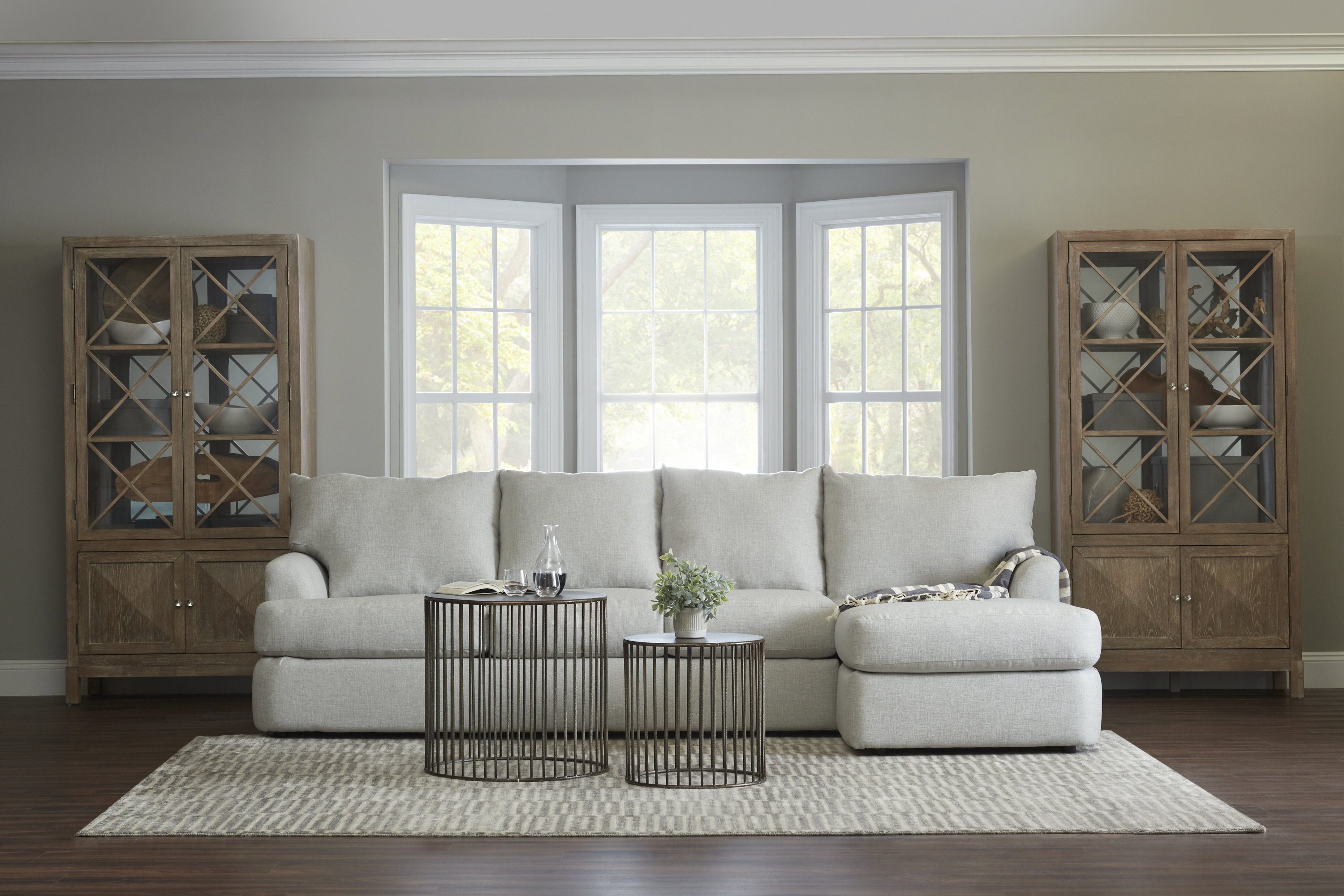 Klaussner Furniture Findley 2 Piece Upholstered Sectional & Reviews