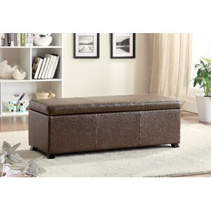 Wendell Leather Storage Bench