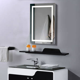 Ivy Bronx Owsley Backlit Frameless Lighted Bathroom Mirror Wayfair