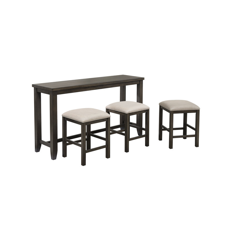 Rosalind Wheeler Gorman 4 Piece Counter Height Breakfast Nook Dining Set Wayfair