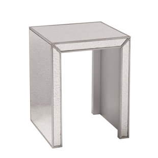 Dicha Mirrored Side Table by Rosdorf Park