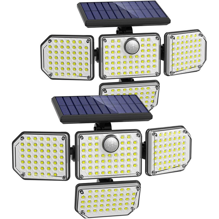 2 x 5w Twin Spot 10w LED Adjustable Beam Floodlight Weatherproof c/w PIR