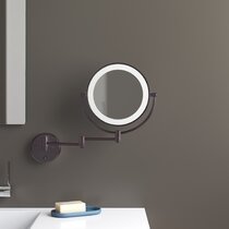 Salon ou Chambre Miroir Rond Mosaïque Salle de Bain 60 cm Diamètre Design Moderne Argent Brillant