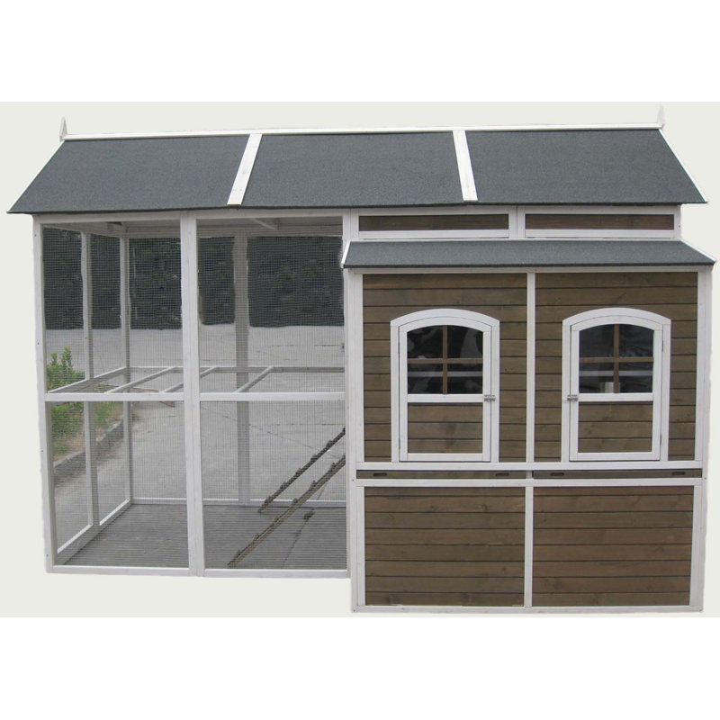 Innovation Pet Coops Feathers Chicken Coop With Chicken Run Reviews Wayfair