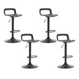 Vahig Ergonomic Adjustable Height Swivel Bar Stool (Set of 4) by Latitude Run