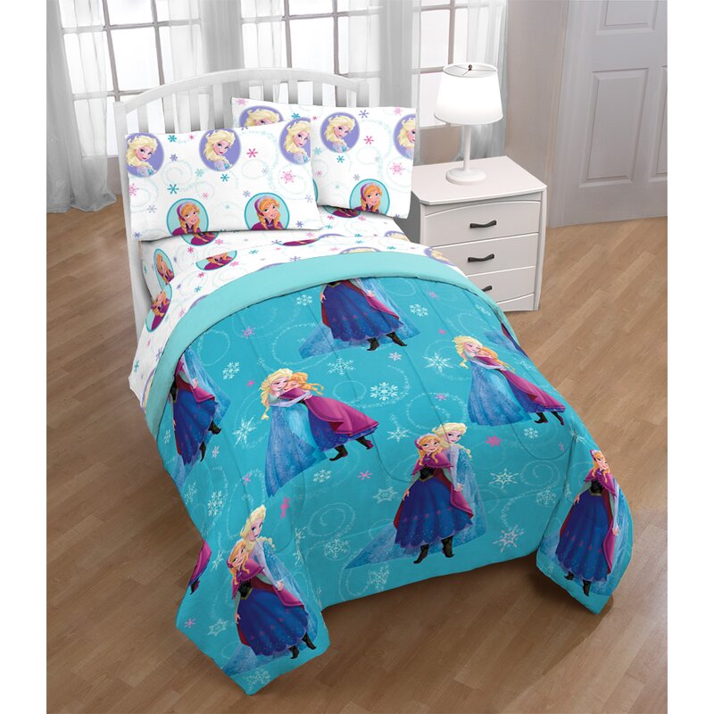 Fingerlings Disney Frozen Swirl Reversible Comforter Set Reviews