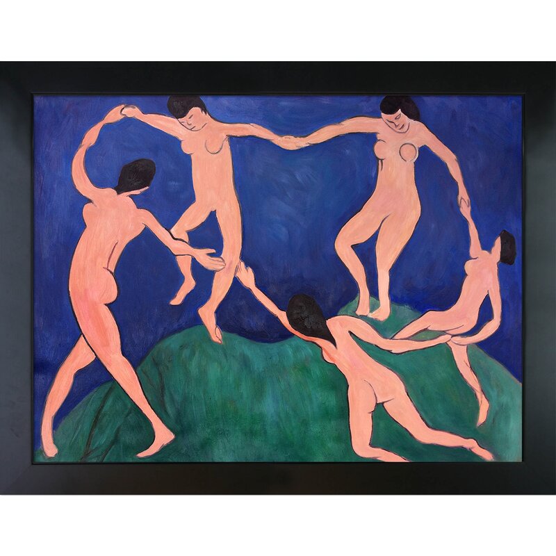 La Danse by Henri Matisse - Picture Frame Print on Canvas. 